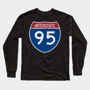 I-95 -- Vintage Look Design Long Sleeve T-Shirt